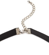 Thumbnail for your product : Forever 21 etched diamond pendant faux leather choker