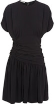 Thumbnail for your product : Miu Miu Ruched stretch-crepe mini dress