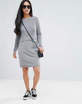 Thumbnail for your product : ASOS Petite Knitted Dress With Wrap Detail
