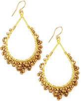 Thumbnail for your product : Nakamol Golden Beaded-Frame Drop Earrings