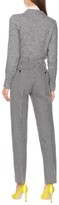 Thumbnail for your product : AMI Paris Houndstooth wool-blend pants