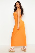 Thumbnail for your product : boohoo Plus V Neck Ruffle Maxi Dress