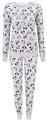 Disney George Minnie and Mickey Mouse Velour Pyjama Set