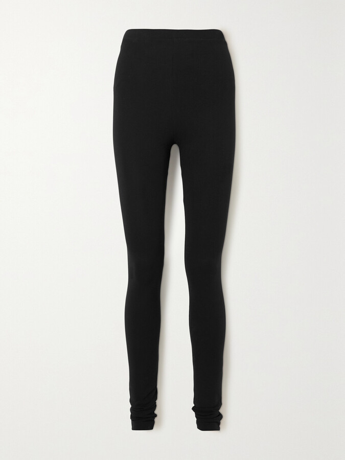 Totême + Net Sustain Cork Stretch-jersey Leggings - Black