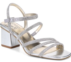Silver Ankle Strap Shoes | Shop the worldâs largest collection of fashion | ShopStyle