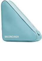 Thumbnail for your product : Balenciaga blue Triangle leather clutch