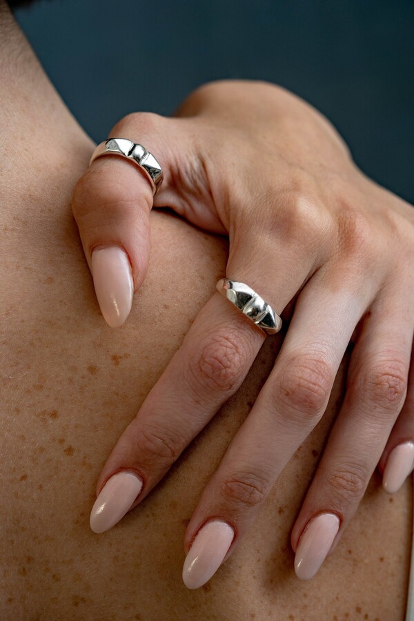 Etsy Architectural Silver Ring Chunky Statement Sterling Silver Signet Ring Unisex Large Hand Made Antique Look Unisex