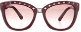 Thumbnail for your product : Valentino Rockstud Cat-Eye Sunglasses w/ Tags
