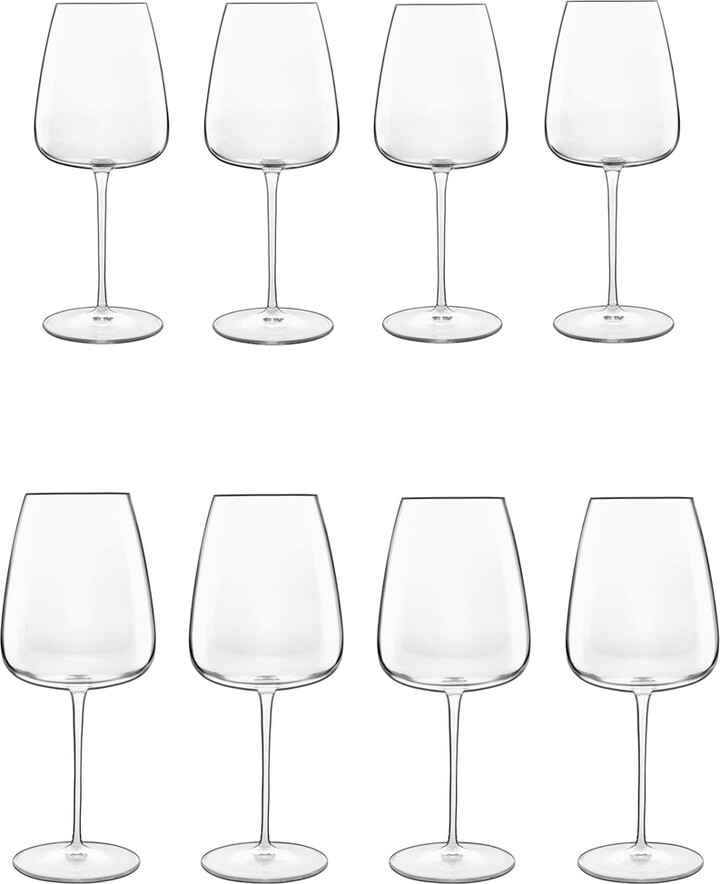 Luigi Bormioli Talismano 8-pc Stemware Set - 4 Red & 4 White