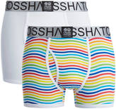 Thumbnail for your product : Crosshatch Men's Spectromic 2-Pack Boxers - Rainbow/White