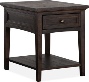 Lark Manor Aleeta Solid Wood End Table Storage