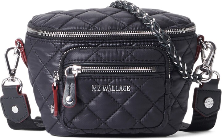MZ Wallace Micro Crosby Diamond Quilted Nylon Sling Bag