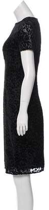 L'Agence Short Sleeve Knee-Length Dress