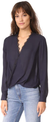 L'Agence Rosario Blouse with Lace