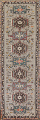 Handmade Traditional Indian Runner Rug 3x10