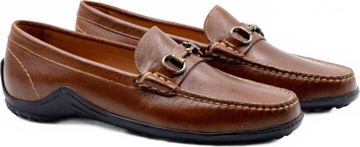 Martin Dingman Men's Bill Horse Bit Loafers In Burnt Cedar