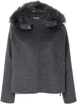 Thumbnail for your product : P.A.R.O.S.H. fur hooded coat