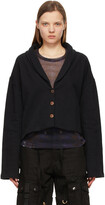 Thumbnail for your product : Youths in Balaclava SSENSE Exclusive Black Fleece Bandits Cardigan