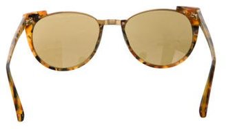 Linda Farrow Tortoiseshell Reflective Sunglasses