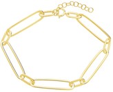 Thumbnail for your product : Sterling Forever Goldplated Paper Clip Chain Link Bracelet
