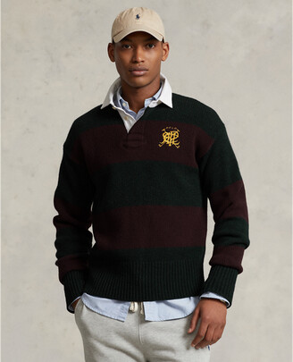 Polo Ralph Lauren Striped Wool-Blend Rugby Jumper - ShopStyle Long Sleeve  Shirts