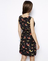 Thumbnail for your product : Max C London Wrap Front Dress in Bird Print