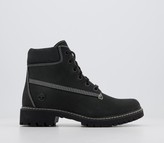 Thumbnail for your product : Timberland Slim Premium 6 Inch Boots Black Nubuck Contrast Stitch