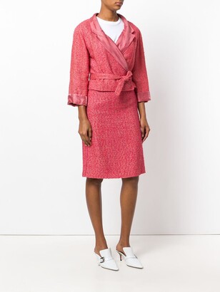 Chanel Pre Owned 1999 Tweed Skirt Suit
