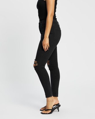 Neuw Women's Black High-Waisted - Marilyn Skinny Jeans