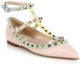 Thumbnail for your product : Valentino Rockstud Watercolor Colorblock Flats