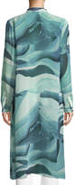 Thumbnail for your product : Lafayette 148 New York Auden Rio Chama Silk Duster Coat