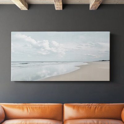 Beachcrest Home Seaglass Shoreline- Gallery Wrapped Canvas -Ready to Hang