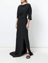 Thumbnail for your product : Chalayan draped side slit gown