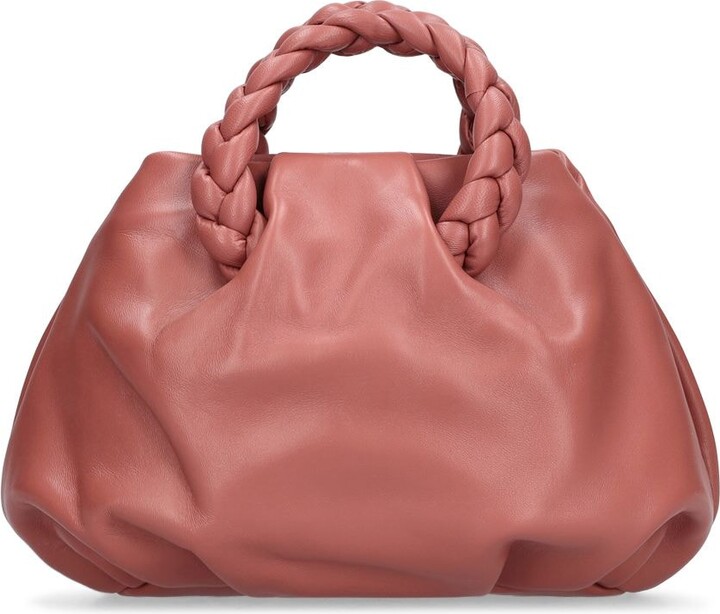 HEREU Bombon Braided Handle Leather Handbag