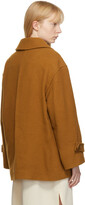 Thumbnail for your product : See by Chloe Brown Double Breasted Wool Coat