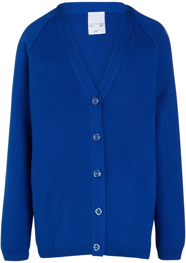 royal blue girls school cardigan
