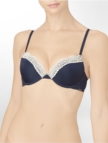 Thumbnail for your product : Calvin Klein Wardrobe Essentials Lace Trim Push-Up Bra