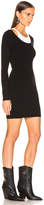 Thumbnail for your product : Alexander Wang T By T by Bodycon Basic Mini Dress in Black & White | FWRD