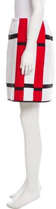 Alaia Striped Mini Skirt