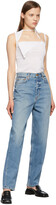 Thumbnail for your product : B Sides Blue Claude High Taper Jeans