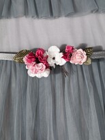 Thumbnail for your product : MonnaLisa Floral-Embellished Tiered Dress
