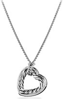 Thumbnail for your product : David Yurman Cable Heart Large Pendant with Gold on Chain