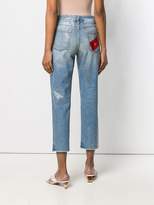 Thumbnail for your product : PT05 glitter effect cropped jeans