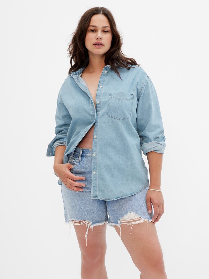 Gap Factory Denim Big Shirt ShopStyle