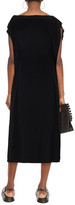 Thumbnail for your product : McQ Draped Silk Crepe De Chine Midi Dress
