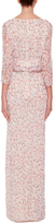 Thumbnail for your product : Zac Posen Silk Watercolor Dot Chiffon Long Dress