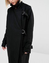 Thumbnail for your product : Cheap Monday Wool Coat with D-Ring Details