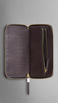 Thumbnail for your product : Burberry Ostrich Leather Ziparound Wallet