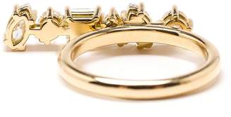 Kimberly Offset bar diamond ring