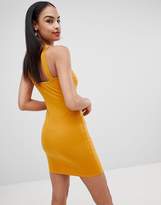Thumbnail for your product : Missguided plunge front bodycon dress